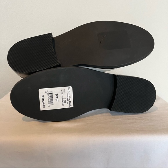 ABOUND-NWT White Combat Lace Up Ankle Boots With Black Laces Size 7.5 - Picture 12 of 12